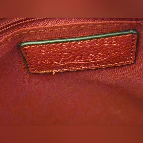 Bass Cranberry Red, Satchel Bag/w Matching clutch bag and Billfold NWOT - Picture 11 of 16